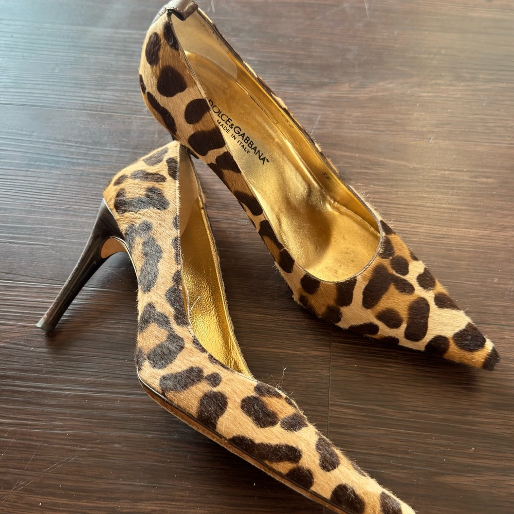 Dolce & Gabbana Animal Print Heels